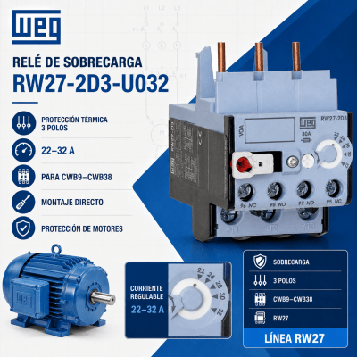 RELE TERMICO DE SOBRECARGA CWB 22-32A1