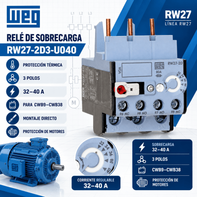 RELE TERMICO DE SOBRECARGA CWB 32-40A1