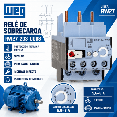 RELE TERMICO DE SOBRECARGA CWB 5,6-8A1