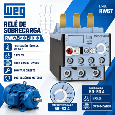 RELE TERMICO DE SOBRECARGA CWB 50-63A1