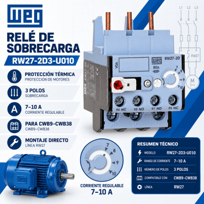 RELE TERMICO DE SOBRECARGA 7-10A CWB1