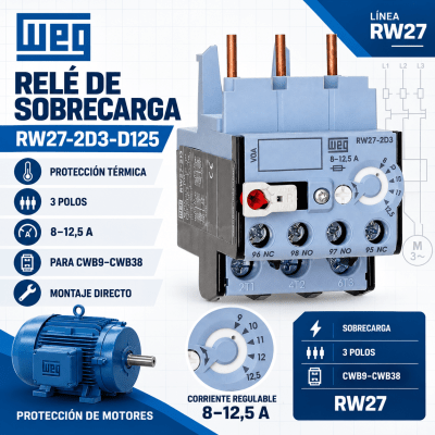 RELE TERMICO DE SOBRECARGA CWB 8-12,5A1