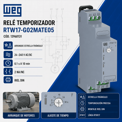 RELE TEMPORIZADOR DE 0,1SEG-10DIAS 24-240VAC/DC