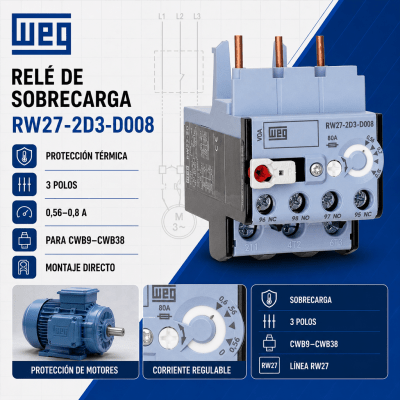 RELE SOBRECARGA CWB TERMICO 0,56-0,8 A