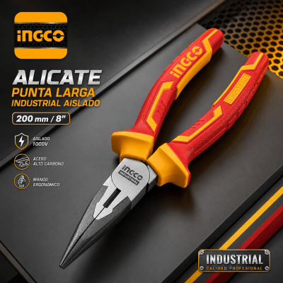 ALICATE INDUSTRIAL PUNTA LARGA DE 8