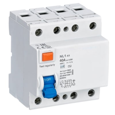 INTERRUPTOR DIFERENCIAL 4 POLOS 40A