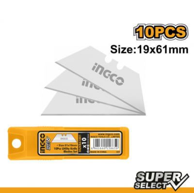 HOJA REPUESTO CUCHILLO CARTONERO 61 X 19 MM 10 PIEZAS