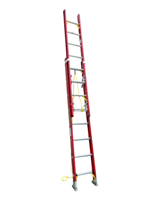 ESCALERA TELESCOPIO FIBRA DE VIDRIO 150KLS 16 PELDAÑOS