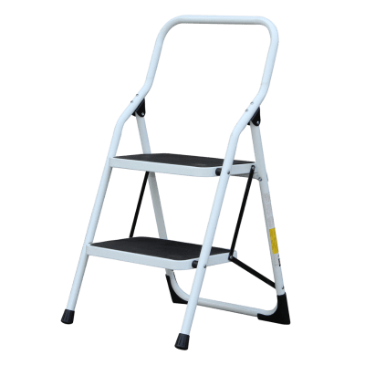 SCALERA DE TIJERA ACERO 150KG 2 PELDAÑOS BLANCA