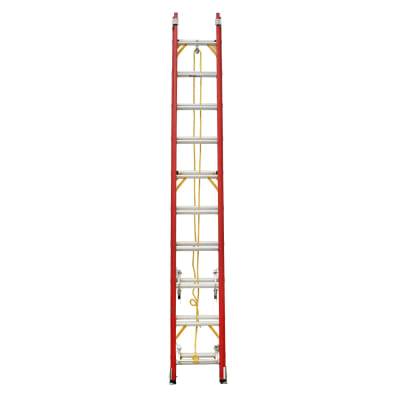 ESCALERA TELESCOPICA FIBRA DE VIDRIO 150KG 20 ESCALONES 5,3MTS