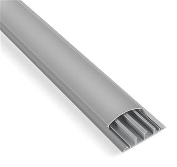 BANDEJA PLASTICA DE PISO GRIS 75X18MM 2MTS