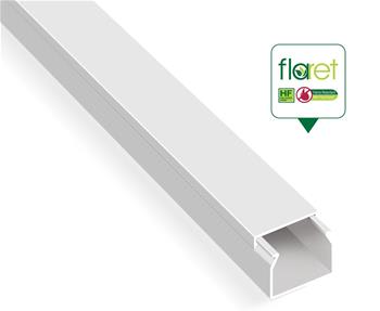BANDEJA PLASTICA BLANCA 25X16MM 2MTS LIBRE DE HALOGENO