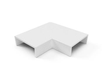 CURVA HORIZONTAL 100X50MM BLANCA  LIBRE HALOGENO
