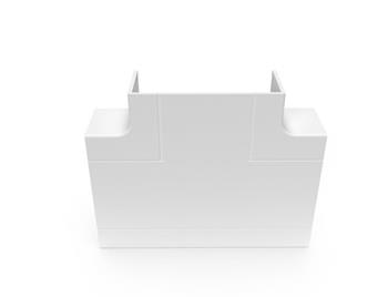 CURVA TIPO T 100X50MM BLANCA LIBRE HALOGENO