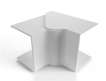 CURVA VERTICAL INTERIOR 100X50MM BLANCA LIBRE HALOGENO