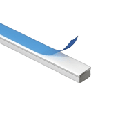 BANDEJA PLASTICA BLANCA 20X10MM 2MTS C/ADHESIVO