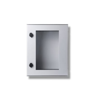 GABINETE POLIESTER 600X500X230MM PUERTA TRANSPARENTE & PLACA