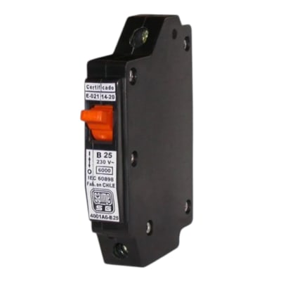 INTERRUPTOR AUTOMATICO 1 POLO 25A AMERICANO