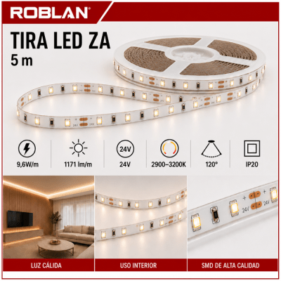 CINTA LED ZA LUZ NEUTRA 9.6W 24V IP20