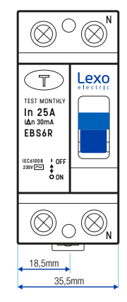 INTERRUPTOR DIFERENCIAL 2 POLOS 63A2
