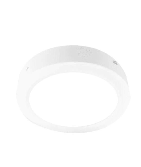 PANEL LED 12W SOBREPUESTO REDONDO LUZ FRIA MARCO BLANCO 0