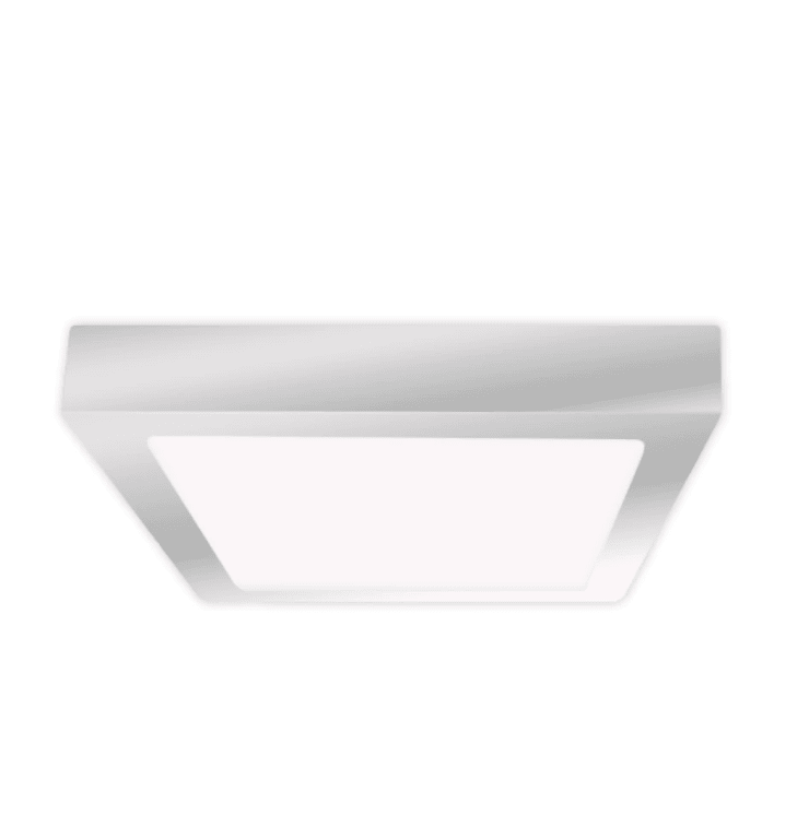 PANEL LED 18W SOBREPUESTO CUADRADO LUZ FRIA MARCO NIQUEL 0