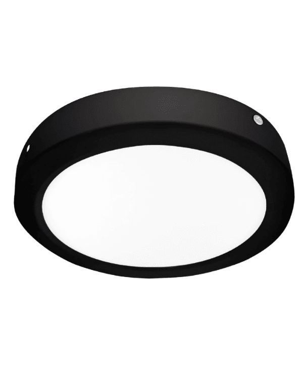 PANEL LED 18W SOBREPUESTO REDONDO LUZ FRIA MARCO NEGRO 0
