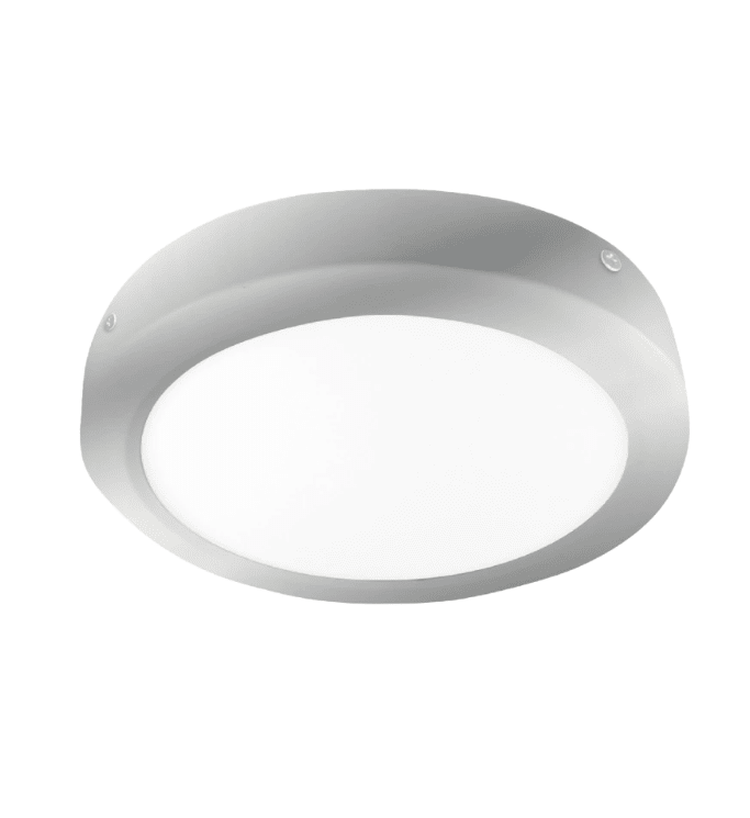 PANEL LED 18W SOBREPUESTO REDONDO LUZ CALIDA MARCO NIQUEL 0