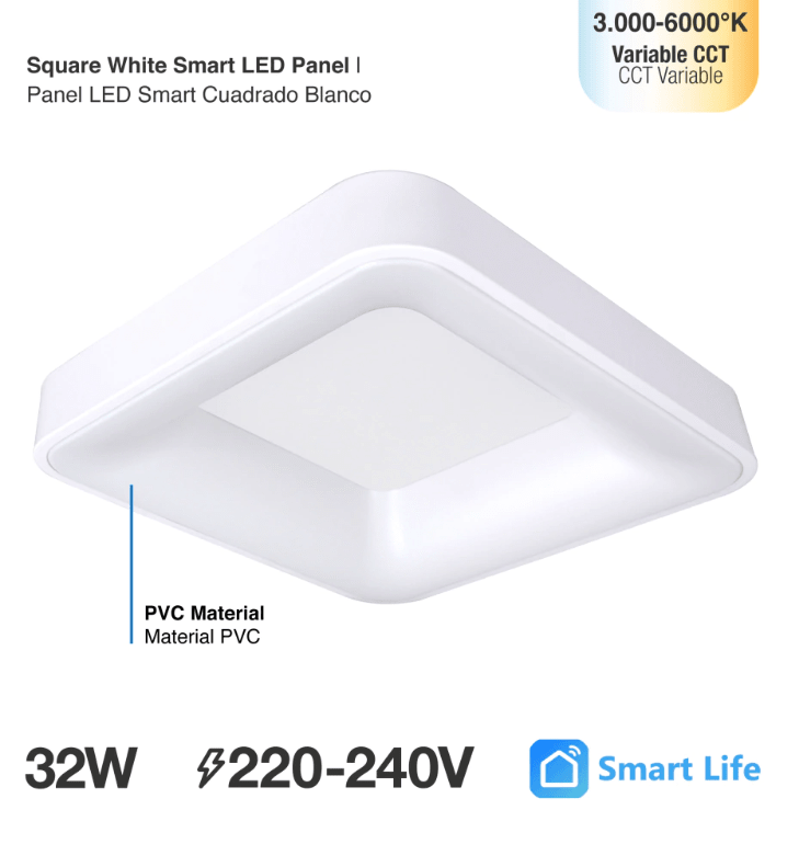 PANEL LED 30W SOBREPUESTO CUADRADO CCT (CAMBIO LUZ) BLANCO3