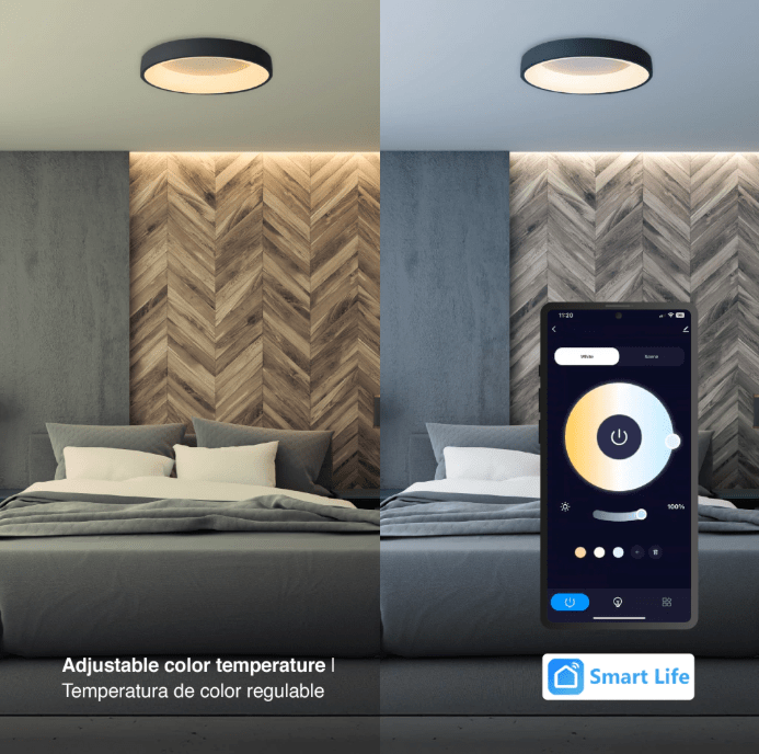 PANEL LED 30W SOBREPUESTO REDONDO CCT (CAMBIO LUZ) NEGRO3