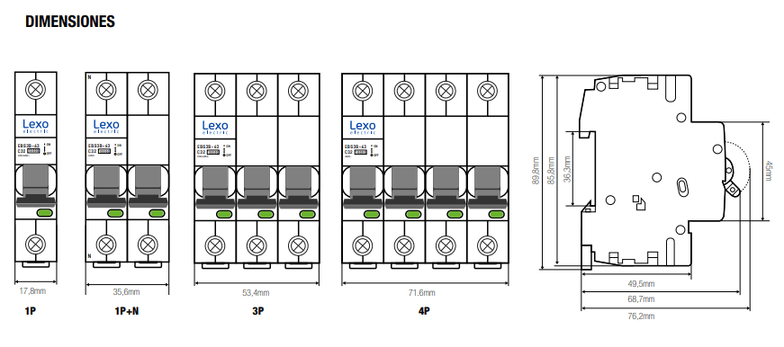 INTERRUPTOR AUTOMATICO 1 POLO 20A, 10KA2