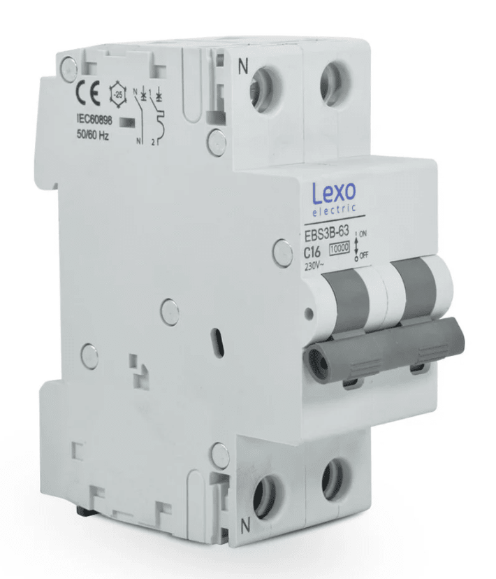 INTERRUPTOR AUTOMATICO 1 POLO + NEUTRO 16A 10KA 0