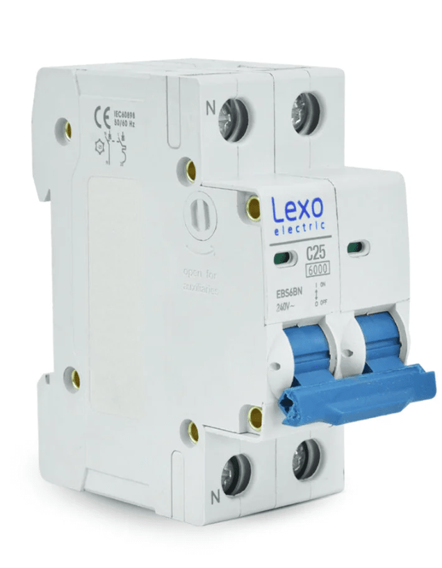 INTERRUPTOR AUTOMATICO 1 POLO + NEUTRO 25A 6KA 0