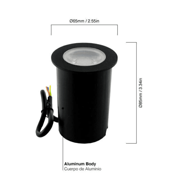 AMPOLLETA EMBUTIDA DE PISO 4.5W3