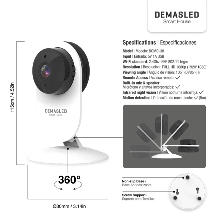CAMARA SMART WIFI HD PARA INTERIOR2