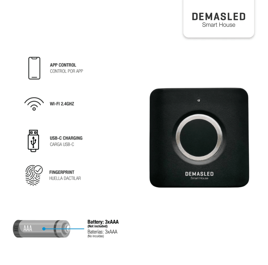 CERRADURA SMART PARA CAJONES CON HUELLA DIGITAL2