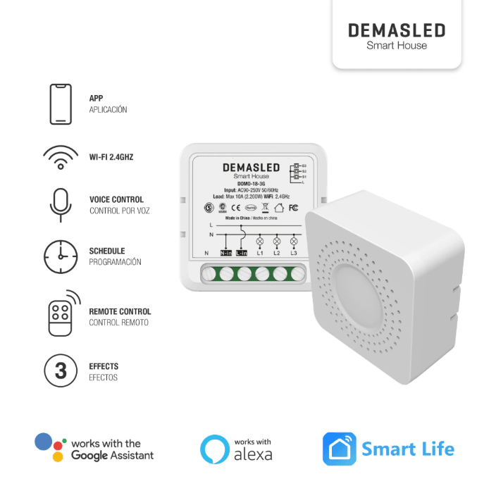 MINI SMART SWITCH WIFI + RF CON 3 CANALES5