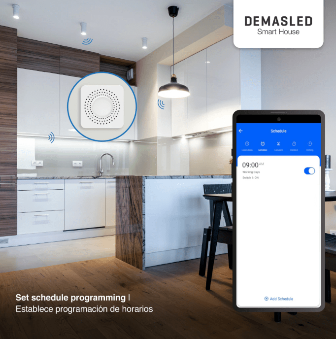 MINI SMART SWITCH WIFI + RF CON 3 CANALES2