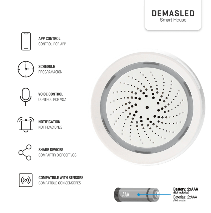 SIRENA DE ALARMA SMART WIFI2