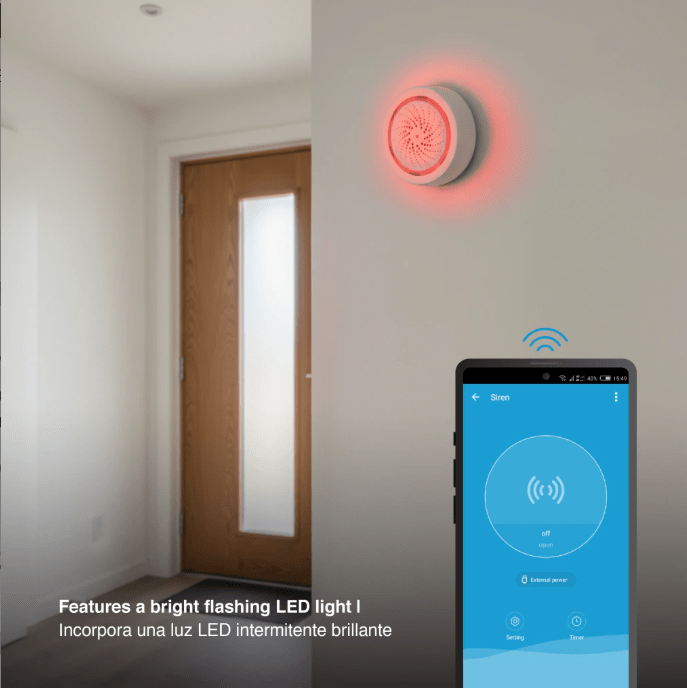 SIRENA DE ALARMA SMART WIFI1