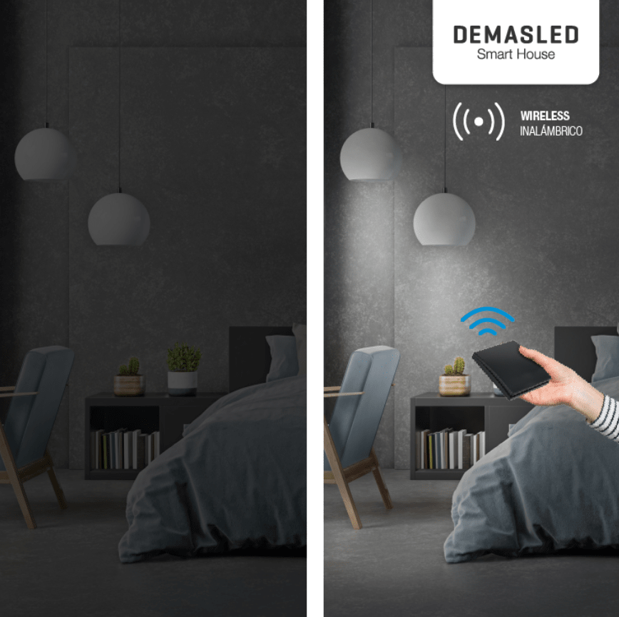 TECLA INALÁMBRICA RF 1 EFECTO SMART HOUSE3