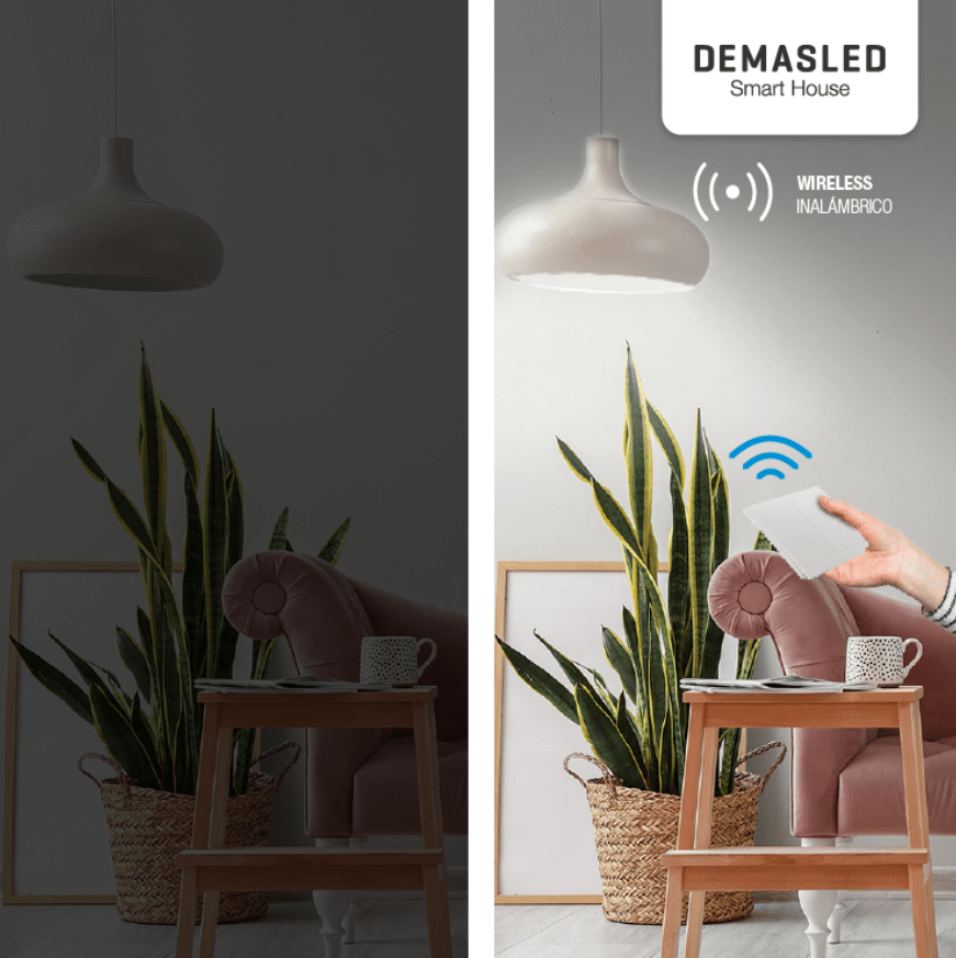 TECLA INALÁMBRICA RF 2 EFECTO SMART HOUSE2