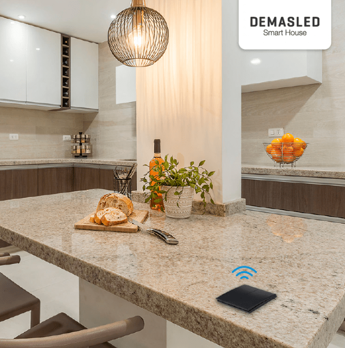 TECLA INALÁMBRICA RF 2 EFECTO SMART HOUSE WIFI2