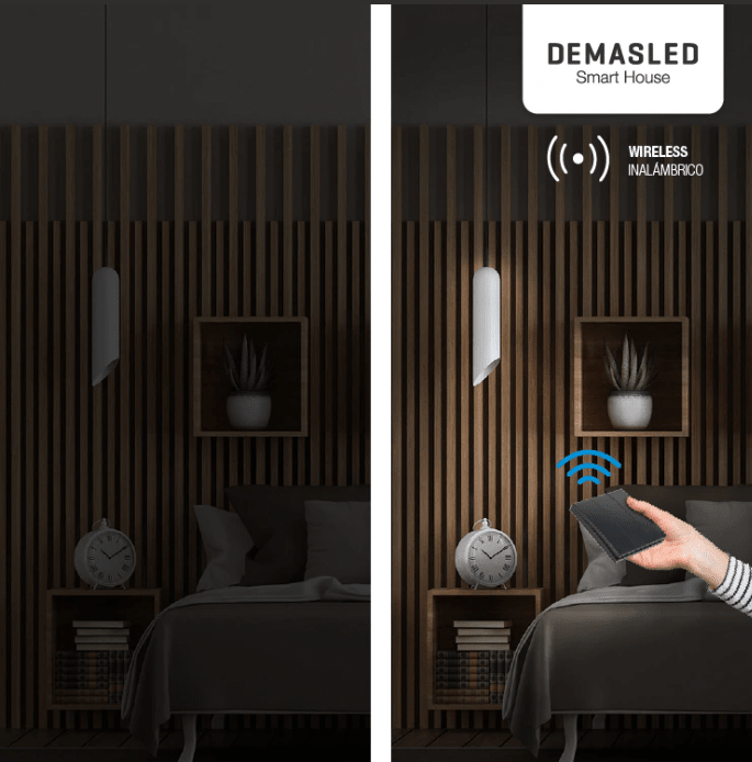 TECLA INALÁMBRICA RF DE 3 EFECTO SMART HOUSE1