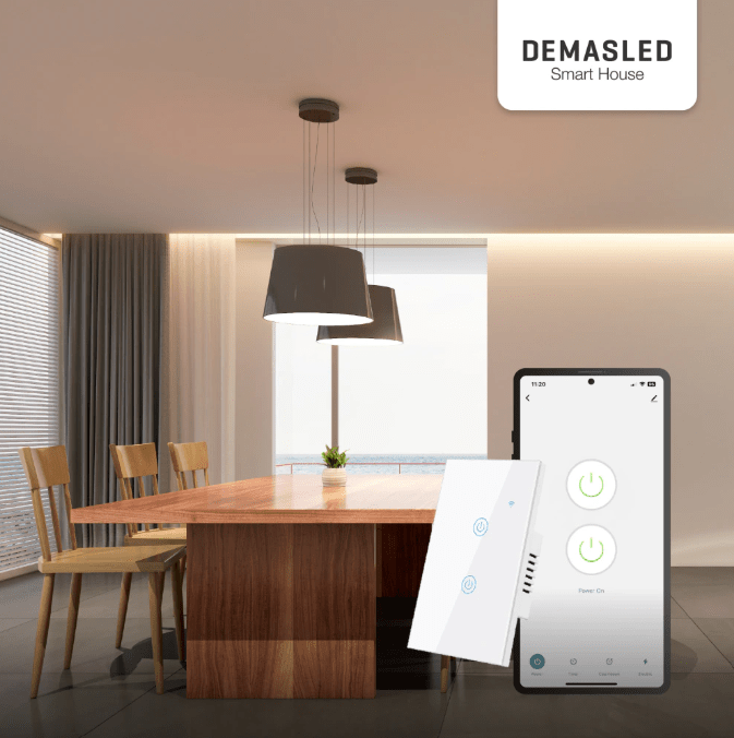 TECLA SMART DE MURO TACTIL COLOR BLANCO2