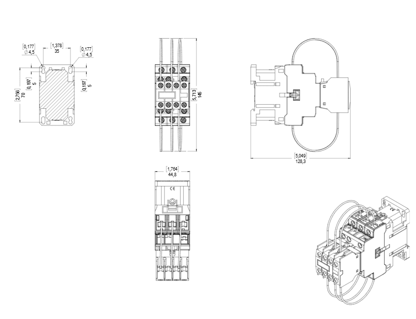 CONTACTOR CWB 9A 200V10KVAR IP201
