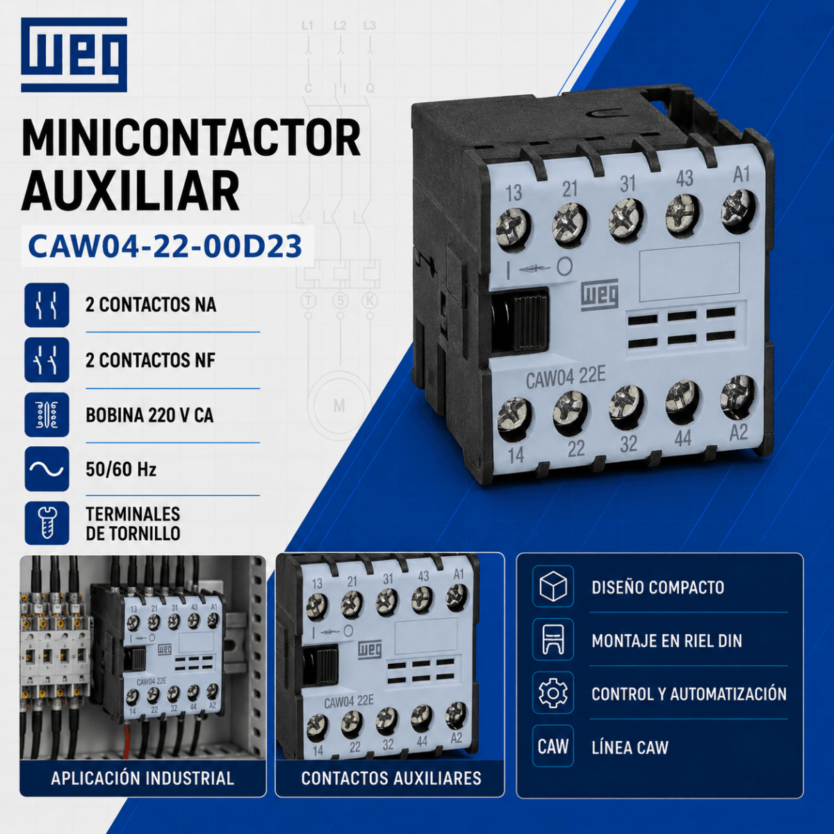 MINICONTACTOR 6A 220V 0