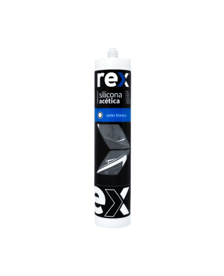 30307 REX SILICONA ACÉTICA BLANCA CARTUCHO 300 ML