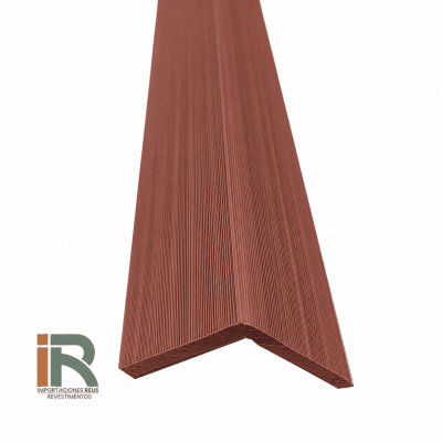 Perfil L corner wall panel exterior 50x50x2900mm - Red wood1