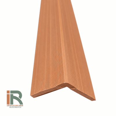 Perfil L corner wall panel exterior 50x50x2900mm - Teak1